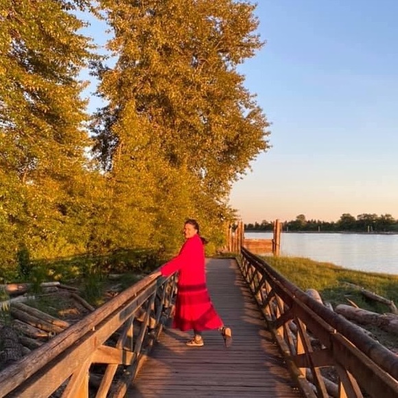 Dash pink vintage long coat size L / 12 - Picture 7 of 8